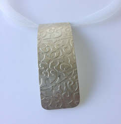 Kowhaiwhai: Kowhaiwhai silver pendant