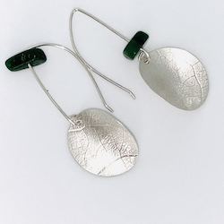 Earrings: Ngaruru silver earrings