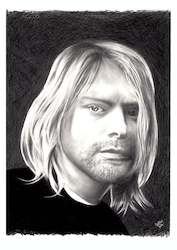 Sketchy Fulla: Art Print - Kurt Cobain