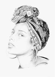 Sketchy Fulla: Art Print - Alicia Keys