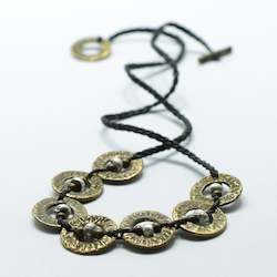 Jewellery: Brass/Silver Ämionga Necklace