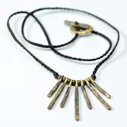 Jewellery: N23 - Reticulated Brass RÄtÄ Necklace - WHOLESALE