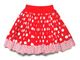 Red & White Spot Print Cotton Skirt w/ Stripe Trim : Sample Size age 2 | KAF KIDS