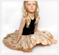 Products: French Love Letters Cotton Skirt : Sample Size age 8 - 10 | KAF KIDS