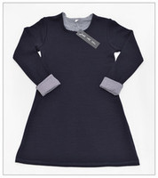 Products: Navy Merino Dress : Sample Size age 4 - 6 | KAF KIDS