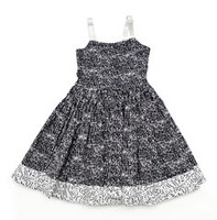 Black and White Baby Doll Dress : Sample Size age 8 - 10 | KAF KIDS