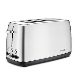 Toasters: 4 Slice Stainless Steel Long Slot Toaster