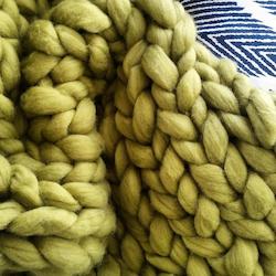 Handknitting - other than cardigan, pullover or similar: Super Chunky Wool - Bean Sprout