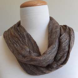 Handknitting - other than cardigan, pullover or similar: Merino Felted Scarf - Spice
