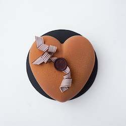 DUO CHOCOLATE AND HAZELNUT MOUSSE CAKE- 7 inch