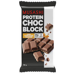 Health food: Musashi Protein Chocolate Block - 120g Honeycomb