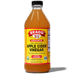 Health food: Apple Cider Vinegar - Bragg Organic - 473ml