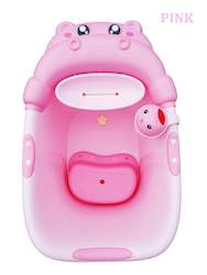 Internet only: Big hippo Bath tub with cup - pink