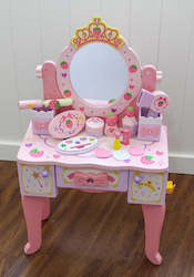 Internet only: Wooden princess dressing table chair set
