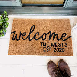 Doormats: Customized Welcome Doormat