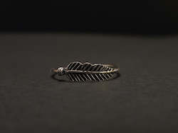 Clothing: 925 Sterling Silver Feather Ring