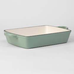 Cookware: KitCo Cast Iron Roasting Dish 3.5L - Pistachio