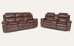 Lounge Suites: Ada Leather Recliner 1/2/3 Seat