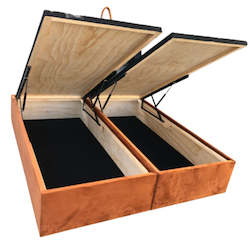 Bed: NZ MADE Box Bed with Gas lift
