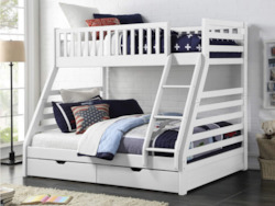 Bunk Bed: Wooden Bunk (Single - Double)