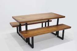 Cook Dining Table With Bench and 2 x Benches