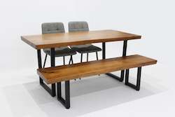 Cook Dining Table With Bench and 2 x Chairs