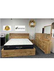 Bedroom Suites: NZ MADE Texas 6 Pcs Bedroom suite