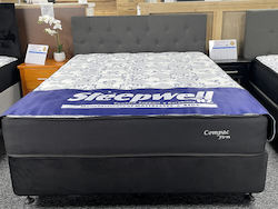 Bed: Sleepwell Compac Firm Mattress with Base