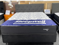 Bed: Sleepwell Compac Soft Mattress with base