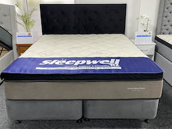 Bed: Sleepwell Ortho Sleep Plush Mattress with Base