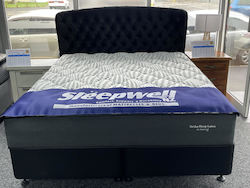 Bed: Sleepwell ortho Sleep Latex Medium Mattress with Base