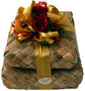Gorgeous Flax Stacker Gift Basket