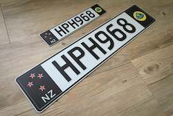 Decorative Euro style number plate