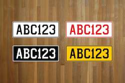 Hobby equipment and supply: Decorative NZ Style Number Plate
