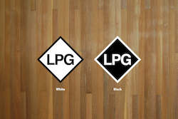 Hobby equipment and supply: LPG Sticker