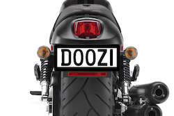 Motorcycle Number Plate Surround (blank)