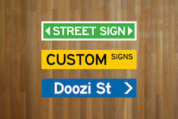 Custom NZ Style Mini Street Sign