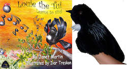 âLOUIE THE TUIâ BOOK & PUPPET:  Tui Hand Puppet by Erin Devlin. Book written by Janet Martin.