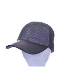 Possum Merino Clothing Accessories: Possum Merino and Lambs Leather Peak Hat