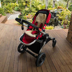 Lambskin For Baby: Auskin Lambskin Pram Rug/Stroller Comforter