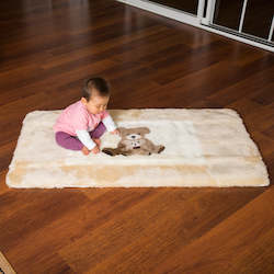 Lambskin For Baby: Large Sheepskin Baby Play Rug