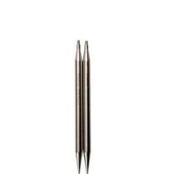 Yarn: 3" (7.5cm) Twist Stainless Steel Needle Tips
