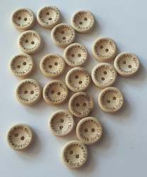 Yarn: "Handmade with Love" Buttons