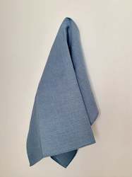 Thick Linen Tea Towel, Blue
