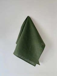 Thick Linen Tea Towel, Green