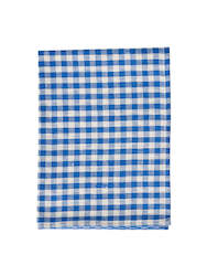 Linen Tea Towel, Blue/ White Gingham
