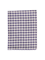 Clothing wholesaling: Linen Tea Towel, Purple/ White Gingham
