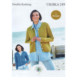 UKHKA 249 Cardigans in DK  2 Styles
