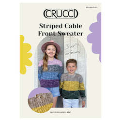 Yarn: 2301 Striped Cable Sweater