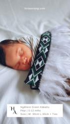 Clothing manufacturing: Baby Ngāhere Green Kākahu